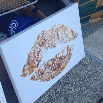Lipstick print art work for sale 3