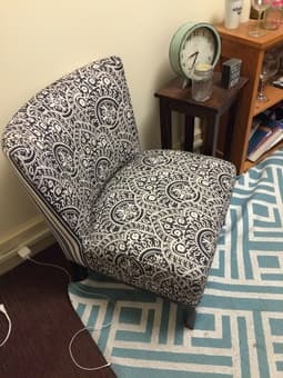 Black & White Accent chair for sale 2