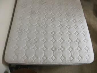 Queen Size Mattress and Box Spring with Frame - $275 3