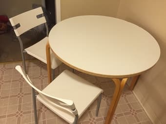 Sofa ($90), Kitchen Table with two chairs ($40) 3