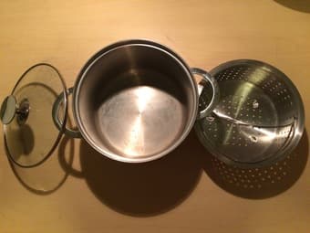 2 Frying Pans & 1 Saucepan from Crate & Barrel $80 3