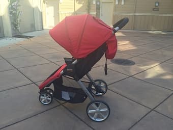 Orbit + Britax Stroller and extra firm crib mattress with bumper 2