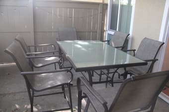 MOVING OUT SALE **OUTDOOR TABLE & GRILL SET** 1