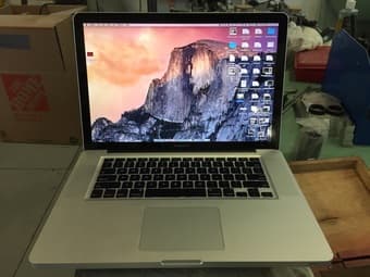 15 inch MACBOOK PRO, 8GB, solid state drive, quad core 1