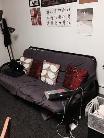 Futon and Monitor 1