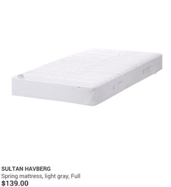 Full Ikea Bed for Sale (negotiable) 2