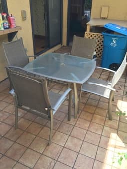 Patio set in perfect condition available ASAP - $150 1