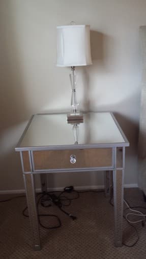 end tables, nightstand, lamp 2