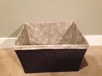 Basket and yoga mat for sale 2