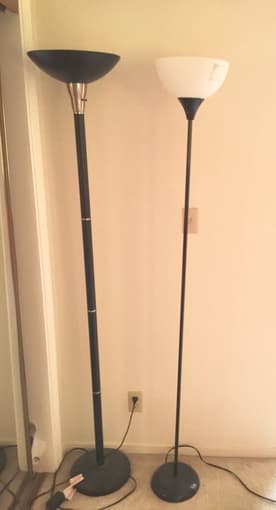 Floor lamps: $10 each 1