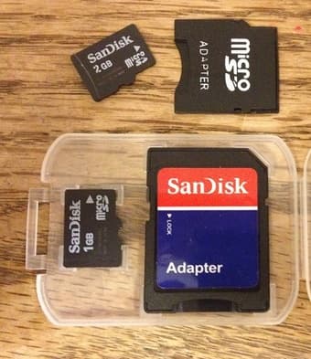 Micro SD cards and SD card adapters for sale 1