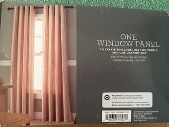 $5 for one un-used window panel drape 2