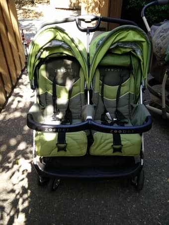 Zooper Double stroller, Graco stroller and Fisher price jumperoo for s 2