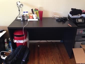 Selling wood desk $125 1