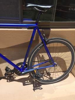 most beautiful bike on the planet for sale. electric blue fixie $225 2