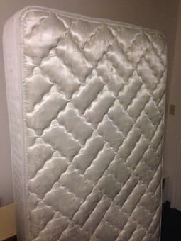 Mattress Twin XL $10 + Corner bookshelf $10 1