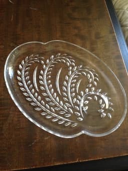Glass snack plates 2