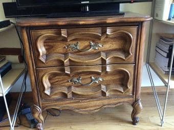 Antique Side Table-TV Stand- Bedside Drawer (medium size)- $60 1