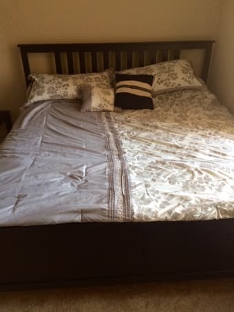 Like New Furniture for sale - Sofa, King sized bed, IKEA chair 3