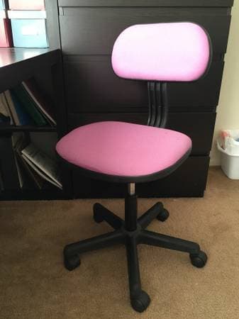 Purple task chair with wheels - $20 2