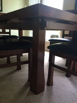 FOR SALE: Gorgeous wood dining table. Seats Six. $1000or best offer 3