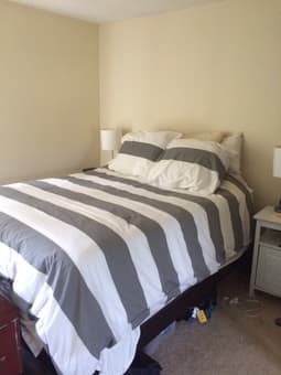 QUEEN MATTRESS, BOX SPRING AND BED FRAME: $500 or best offer! 2