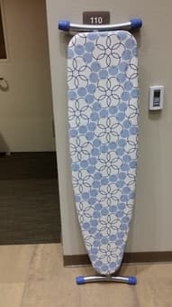 Ironing Board with Fibertech Cotton Cover Adjustable Height - $25 2