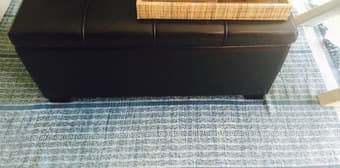 FOR SALE: West Elm Indigo Rail Cotton Dhurrie - $120 2