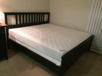 IKEA king size bed with mattress for $400 (Original price $680) 1