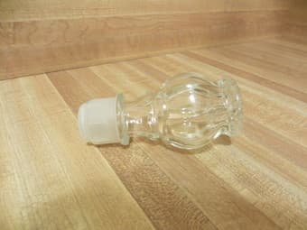 Beautiful glass decanter, $7 3