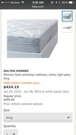 GREAT CONDITION IKEA KING SIZED FRAME AND MATTRESS - NEED TO SELL ASAP 3