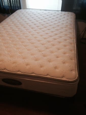 Bed Set - Full Size Mattress, Boxspring, and Bed Frame - $300 OBO 3