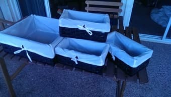 beautiful set of storage baskets 30$ 1