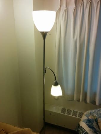 IKEA SOFA $50 and LAMP $20 1