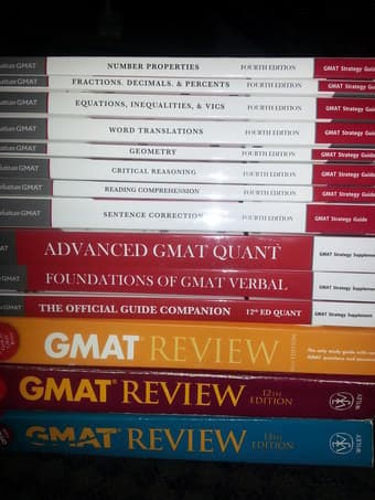 GMAT Books: Manhatten and Review $40 1