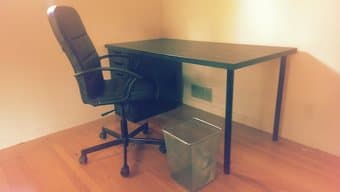 Selling IKEA Office Desk + Swivel Chair -- $120 1