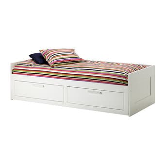 Brimnes day beds (white finish) with double mattresses for sale 1