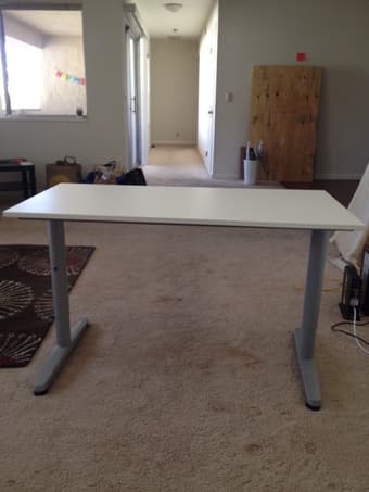 White work desk - $30 1