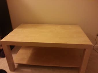 Mattress, Coffee table, shoerack, 3 closet organizers for sale 3