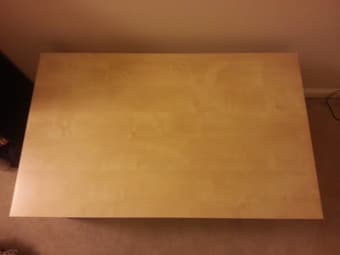 Ikea coffee table; 3 hanging drawers for sale 2
