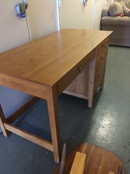 4 Drawer Desk with Shelves--NEEDS TO GO NOW, $150 OBO 3