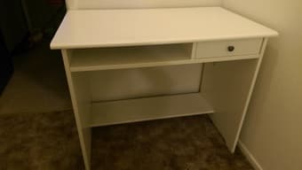 White desk for sale - $30 OBO 1