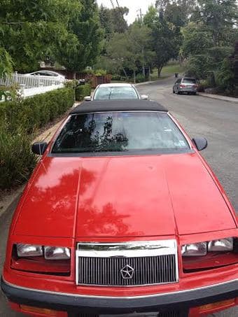 1992 Red Chrystler Le Baron Convertible $1,750 1