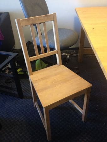 Light wood colored table, seats 8-10 -- $100 3