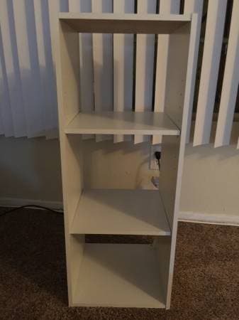 3 layer shelf($20) and ikea footstool($25) 1