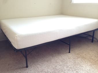 Moving sale: futon, coffee table, mattress set 3