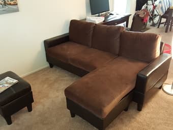 New Small Sofa plus ottoman ($200 OBO) 1