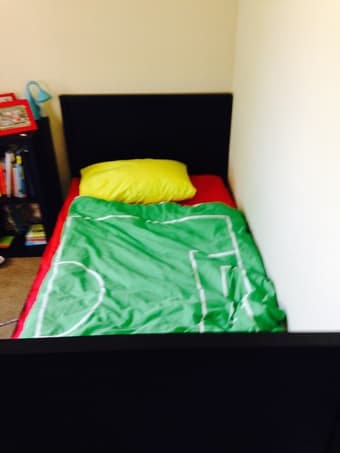 furniture: sofa, bed for two, bunkbed, 2 shelves, dining table, chairs 3