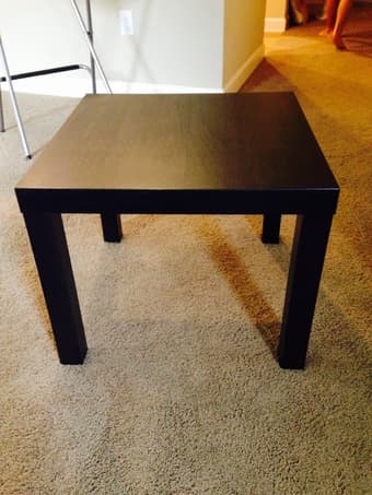 furniture: 2 shelves, 2 bar stools, coffee table 1