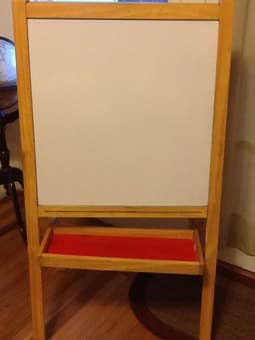 Chalkboard and Whiteboard Combo Easel - $25 2